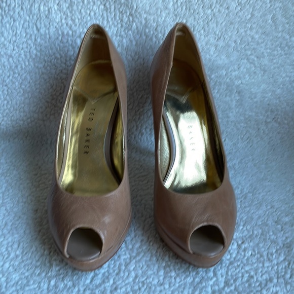 Ted Baker nude Peep Toe Heels - Picture 2 of 14
